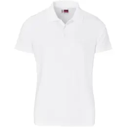 Mens Prima Stretch Golf Shirt White Front